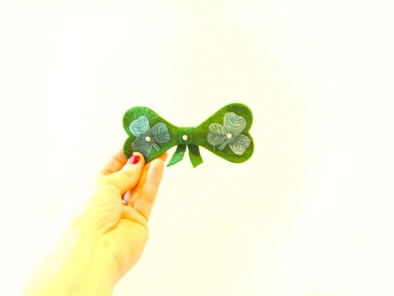 led st patricks day bow tie