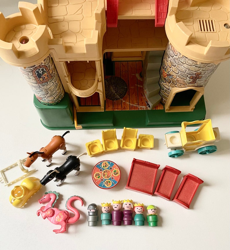 Vintage 1974 Fisher Price Play Family Castle Set Etsy