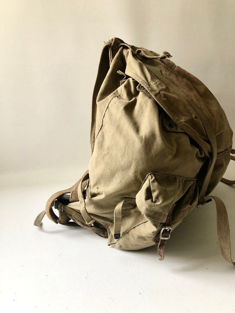 Vintage 1942 WWII US. Army Backpack With Metal Frame Etsy