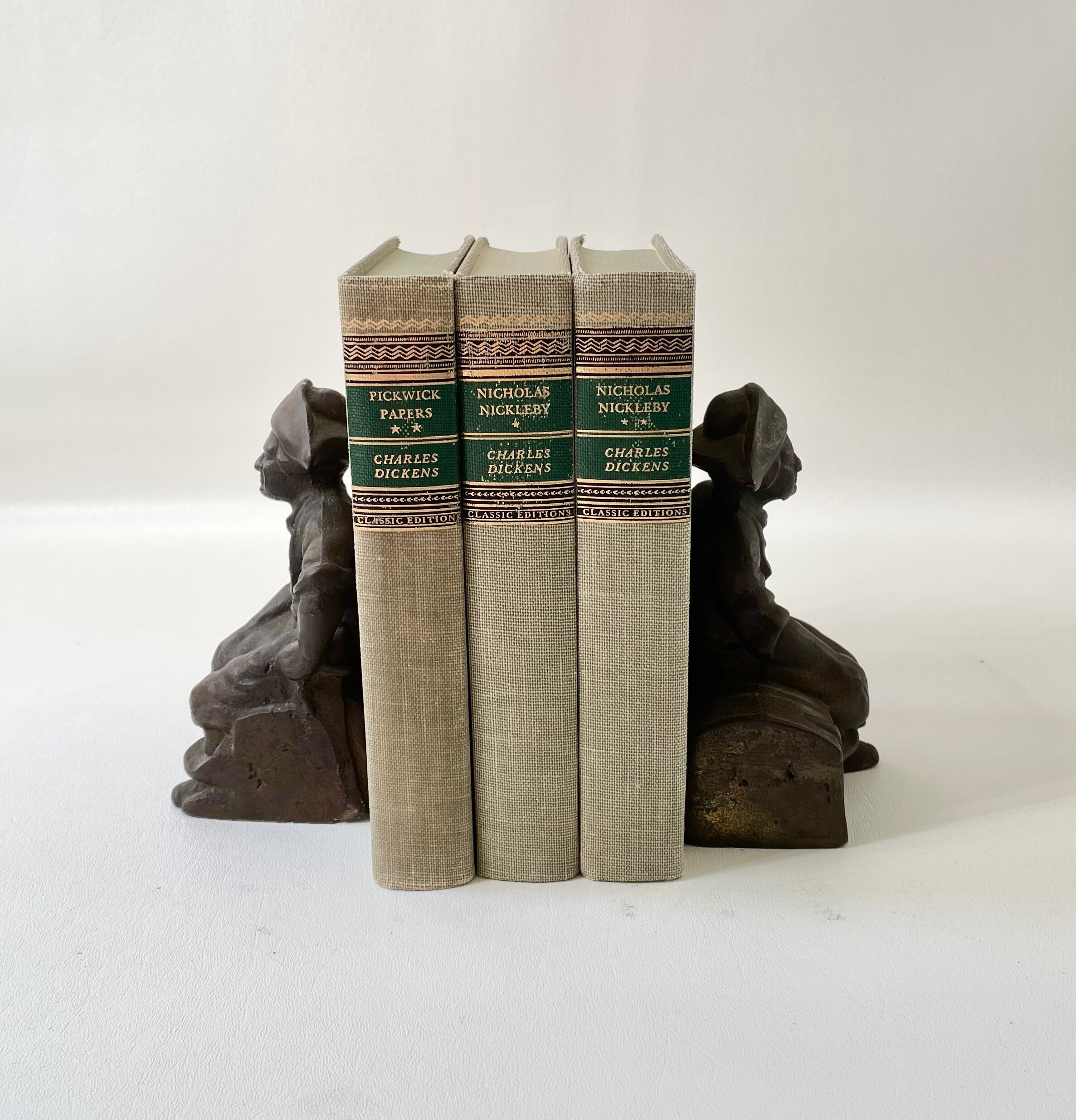 Antique Brass Pirate Bookends Etsy