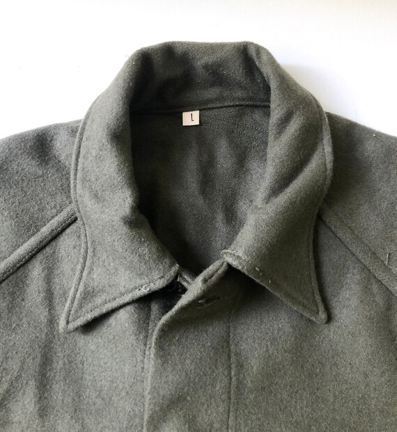 Vintage U.S. Wool Army Jacket / Green Wool Coat - image 5