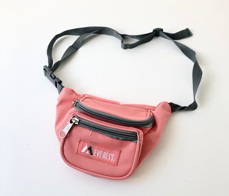 coral fanny pack