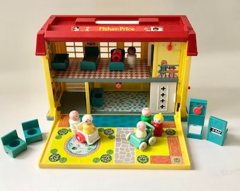 Vintage 1976 Fisher Price Play Family Children's Hospital Set