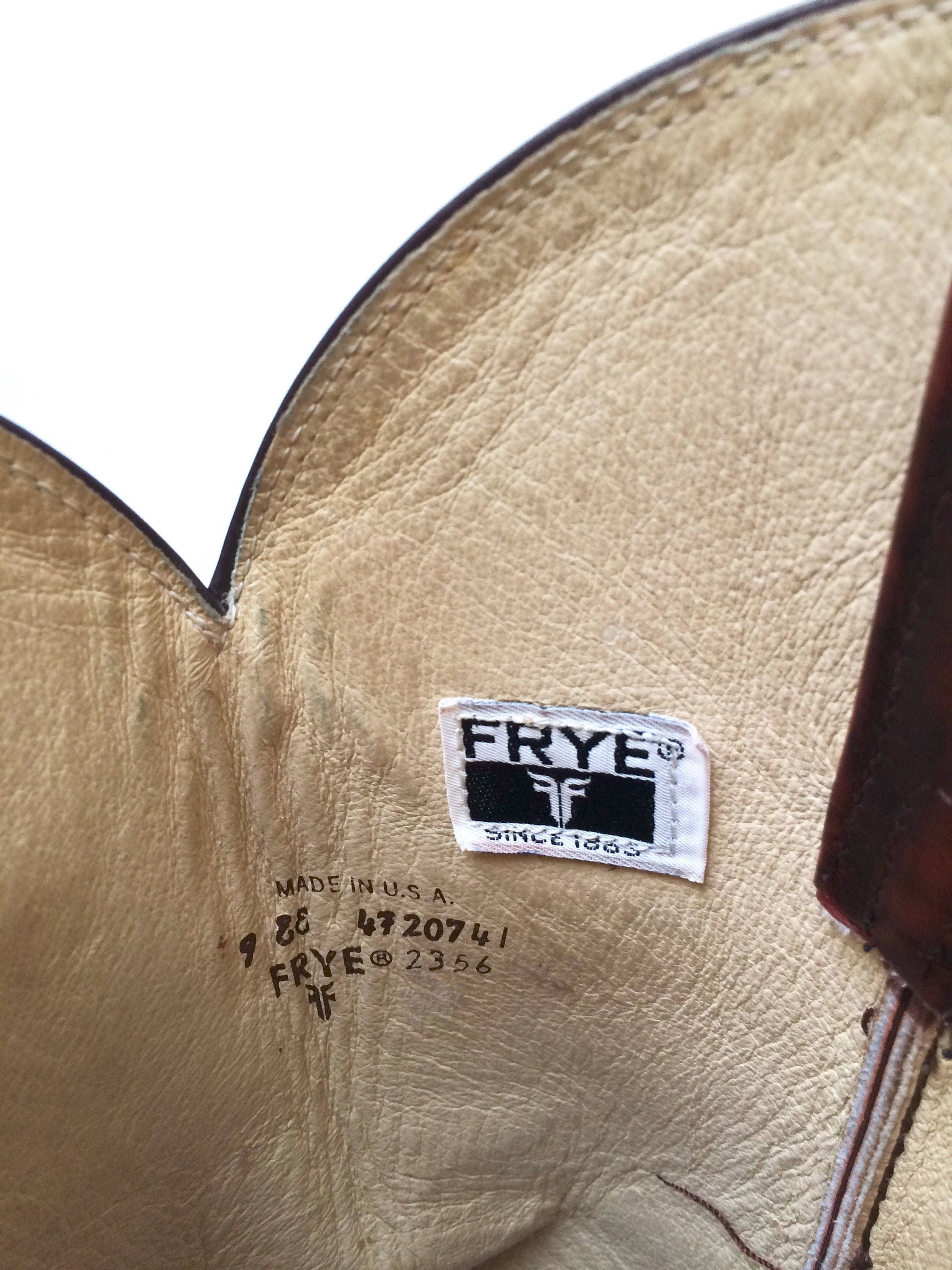 メンズ FRYE ブラウン レザー カウボーイブーツ / サイズ 9.5 - Etsy 日本