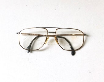 Vintage Gold Aviator Eye Glass Frames