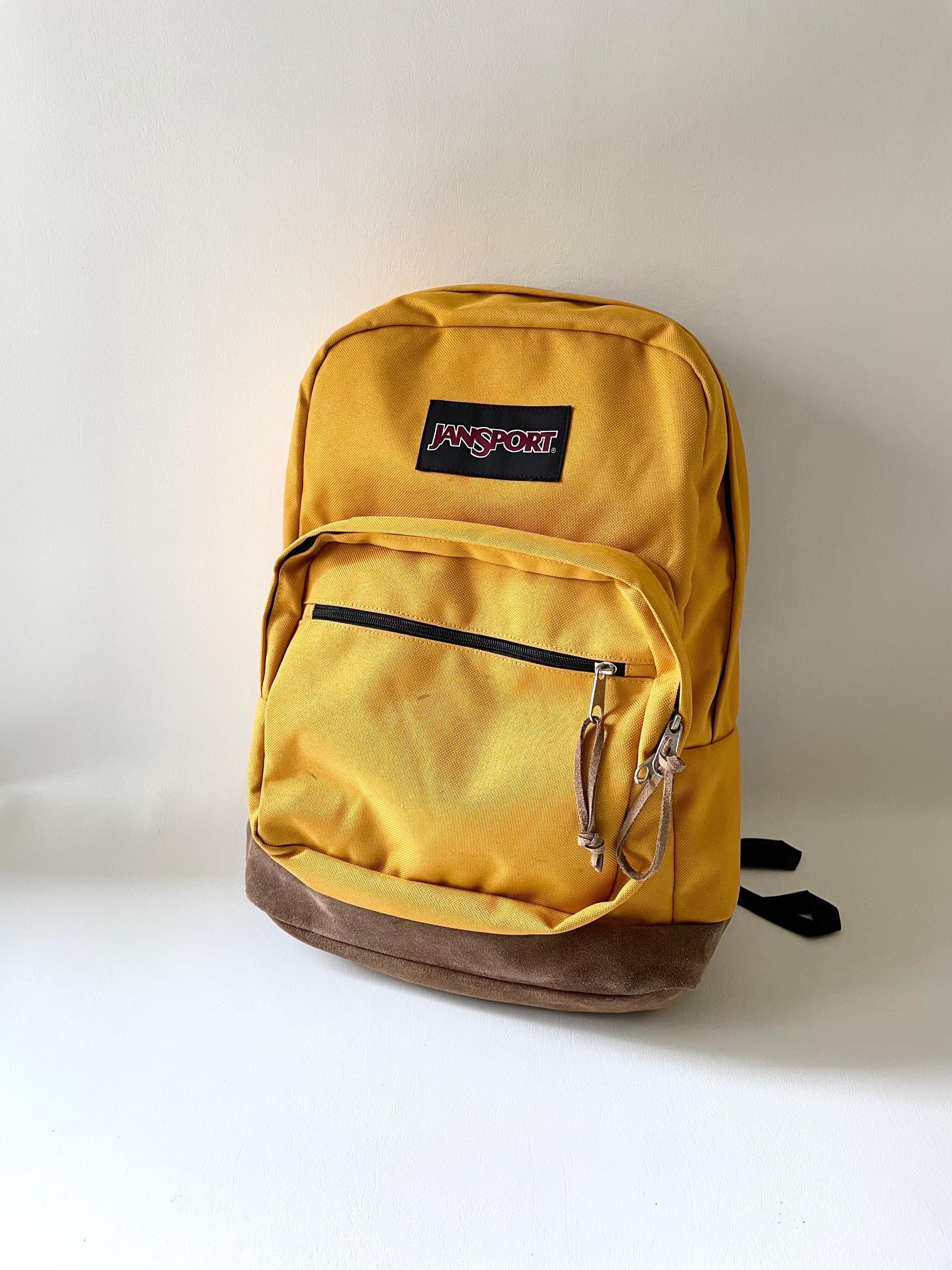 【USA製】JANSPORT Backpack Mustard Mustard Yellow Jansport Backpack - Etsy