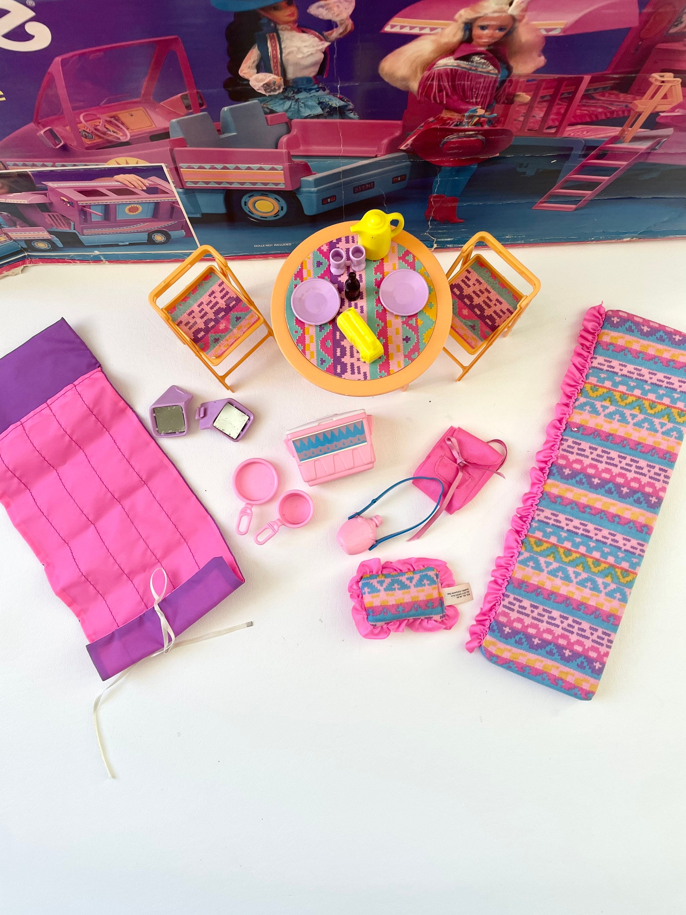 Vintage 1980s Barbie Western Fun Motor Home in Original Box Etsy