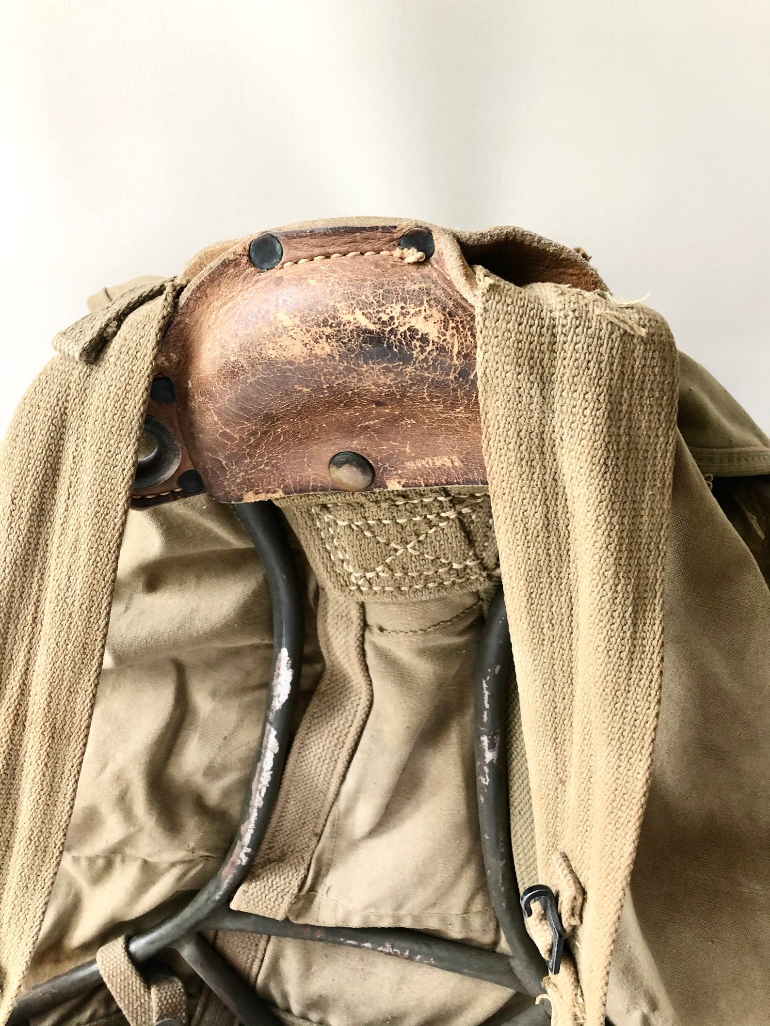 Vintage 1942 WWII US. Army Backpack With Metal Frame Etsy