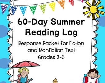 Summer Reading Log Packet: Grades 3-6 (Digital Download)