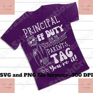 Director fuera de servicio SVG, camisa de maestro de fin de año SVG, archivos SVG y PNG de maestro fuera de servicio, último día de clases para maestro SVG, regalo para maestro