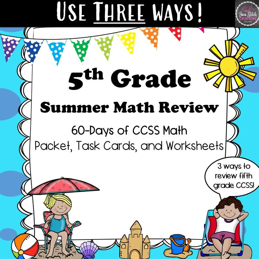 5th grade math task cards 5th Grade Math Task Cards main image 0