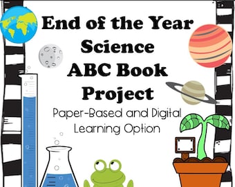 End of the Year Science ABC Book Project | Digital | Printable | Activity (Digital & Paper Based)
