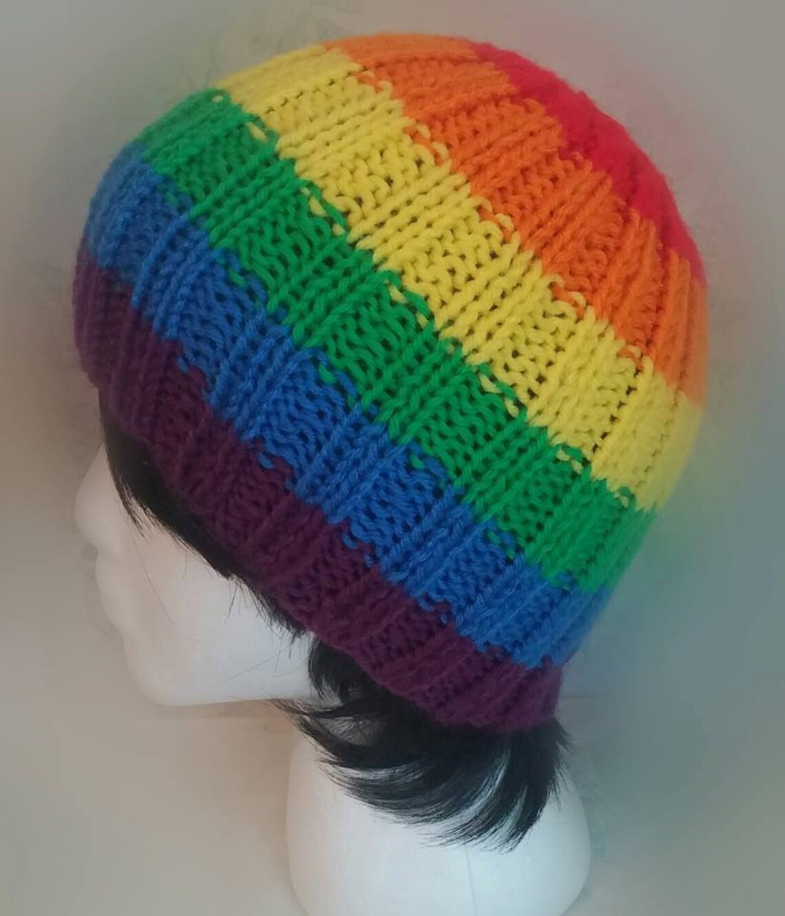 Rainbow Beanie | Etsy
