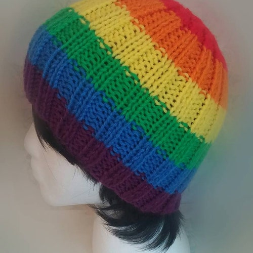 Pastel Rainbow Coloursrainbow Beanie Rainbow Kids Beanie - Etsy