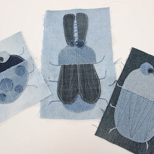 Beetles Patches , Ladybug Patch , Bohemian Patch For Jeans , Back Patch , Large Sew On Patch , Embellished Applique , Fabric Sewing Applique