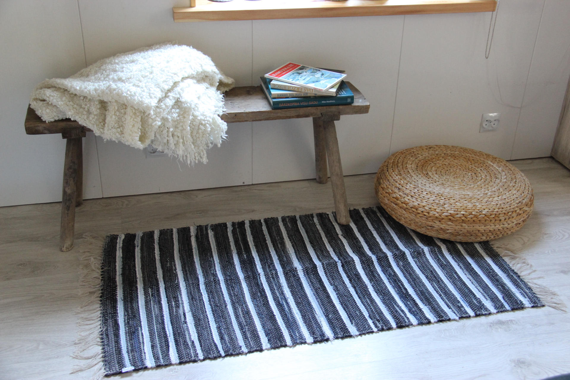 Handmade Denim Woven Rug Nautical Denim Rug Woven Loom Rug Etsy