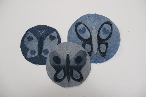 Butterfly Patches for Jeans , Handmade Patches , Hippie Patch