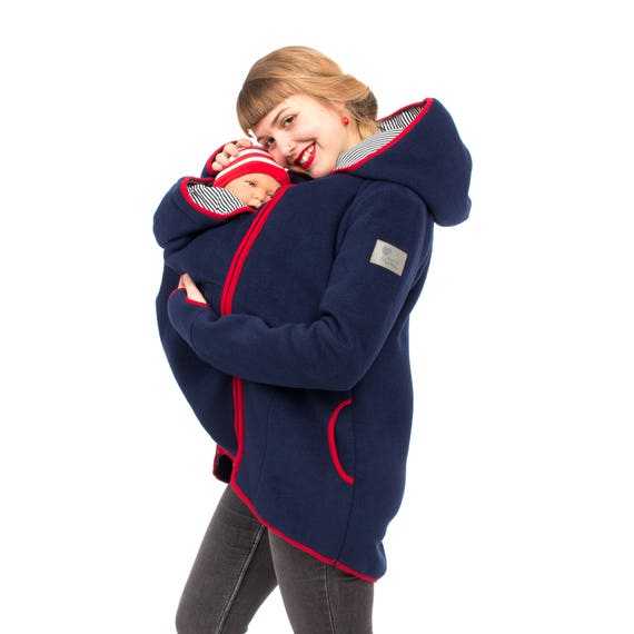 DE Damen Tragejacke Tragepullover Kapuzenpullover Mama Baby Mantel Jacke Bauch/'/'
