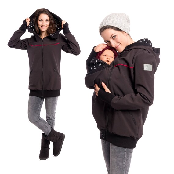 Softshell Jacke 3in1 Baby Tragejacke Allwetterjacke | Etsy 3in1 Männer Babytrage Softshell Jacke EXPLORER PLUS in Marine