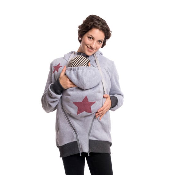 Chaqueta portabebé 3en1, Cómodo moda para embarazadas, Sudadera portabebé, Chaqueta para embarazadas, CHARLIE, negro Chaqueta portabebé 3en1, Cómodo moda para embarazadas, Sudadera portabebé, Chaqueta para embarazadas, CHARLIE, negro