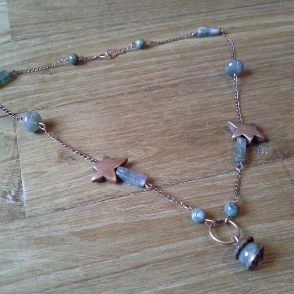 Collier vert en jade