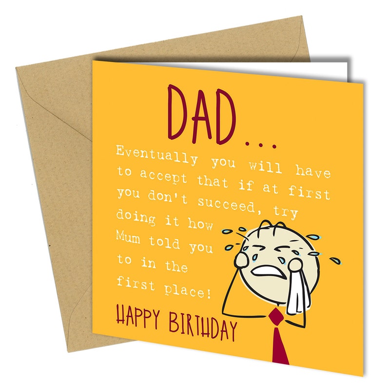 Tarjeta de cumpleaños divertido gracias papá limpiando mi Bum Cheeky broma comedia de regalo para él Divertido