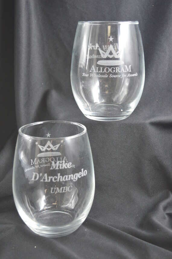 Customized 21 oz Stemless Wine Glass
