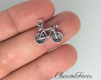 Charm (Pendentif) Vélo En Argent 925/1000 - Neuf Avec Étiquettes - Par Jewellerybox