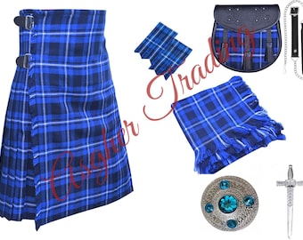 Handmade Scottish Clan Tartan kilt: Traditional 8 Yard kilts & Accessories