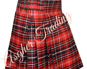 Kilt utilitaire tartan du clan MacDougall - kilts tartan faits à la main pour hommes - réalisé sur commande