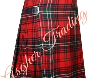 Seton moderne tartan-kilt: zwaargewicht 16 oz acrylwol, handgemaakte traditionele kilts voor heren
