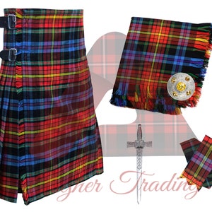 LGBTQ Pride Tartan Kilt: Handmade Scottish 8 Yard Kilt & Accessories