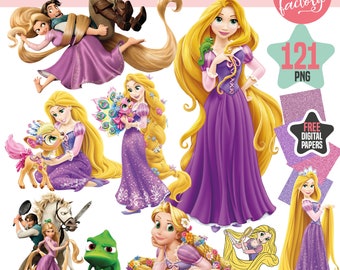 Rapunzel Tangled PNG Clipart, Rapunzel Clipart, Rapunzel, Princess, Rapunzel Alphabet png, Digital Download,Free Digital papers