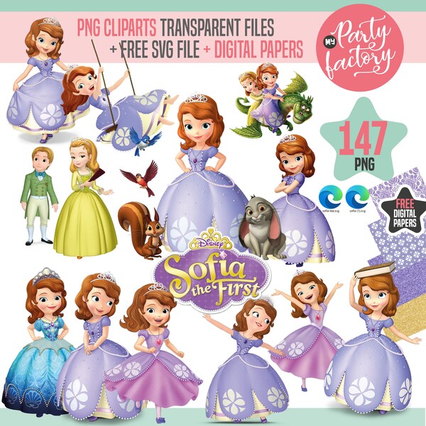 Princess Sofia PNG Clipart, Sofia The First Clipart, Sofia Princess images, Sofia Free Digital Papers, Digital Download, Free SVG clipart