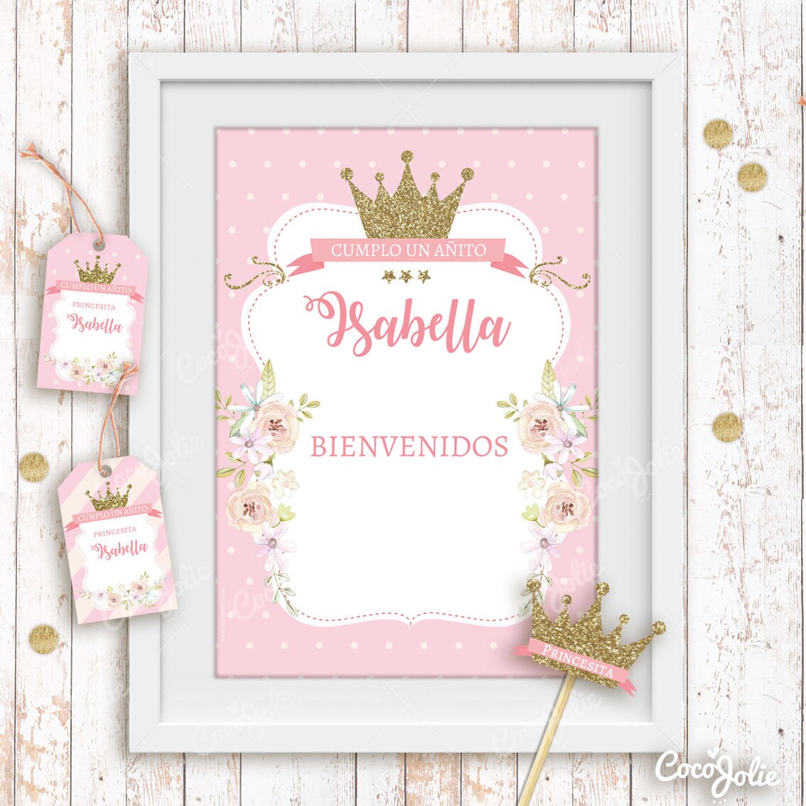 Printable Princess Kit. Crown Royal. Girls Pink Birthday | Etsy