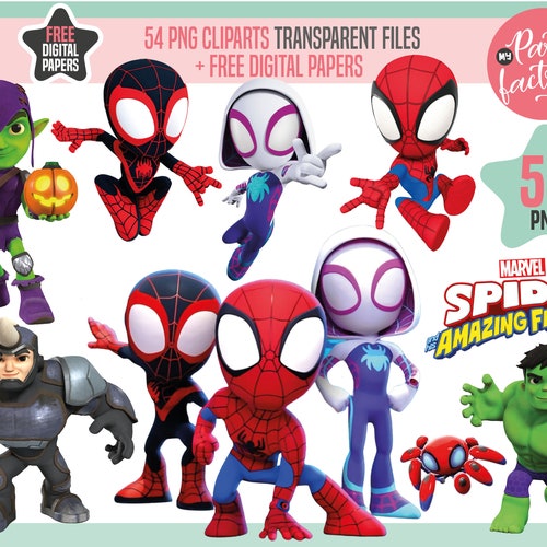 Spidey and His Amazing Friends Birthday Spidey Png Jpg - Etsy