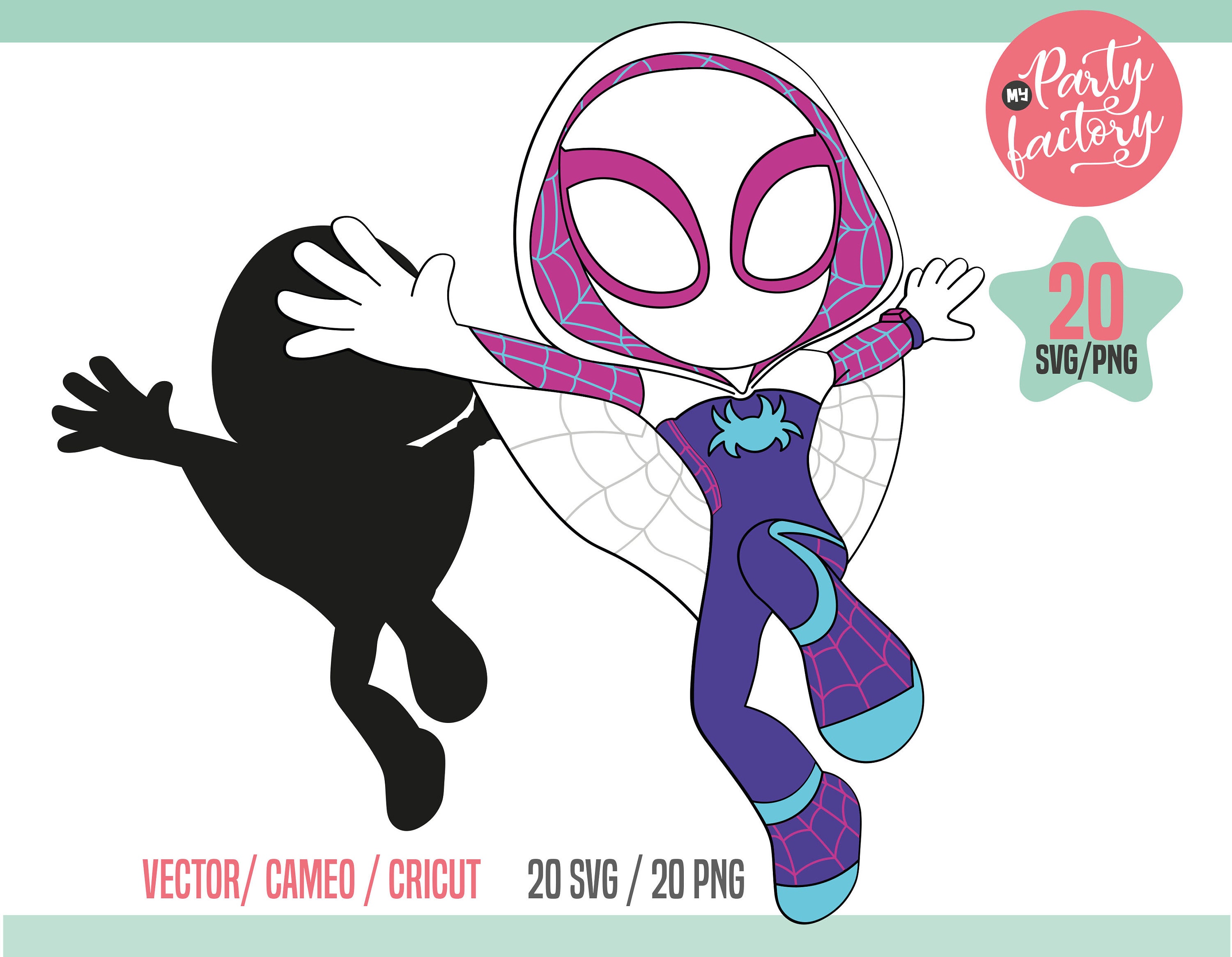 20 Clipart Spidey and Friends Spidey Digital Download SVG - Etsy Australia