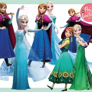 Princess 501 PNG Bundle, Princess Clipart Instant Download, Birthday, Moana, Frozen, Snow White, sleeping Beauty, Aurora, Jazmin imagen 6