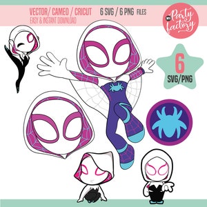 PERSONALIZZABILE Compleanno di Spidey e dei suoi fantastici amici, Ghost  Spidey Birthday Girl, Ghost Spider png, jpg, Sublimazione di Spidey, Ghost  Spider -  Italia