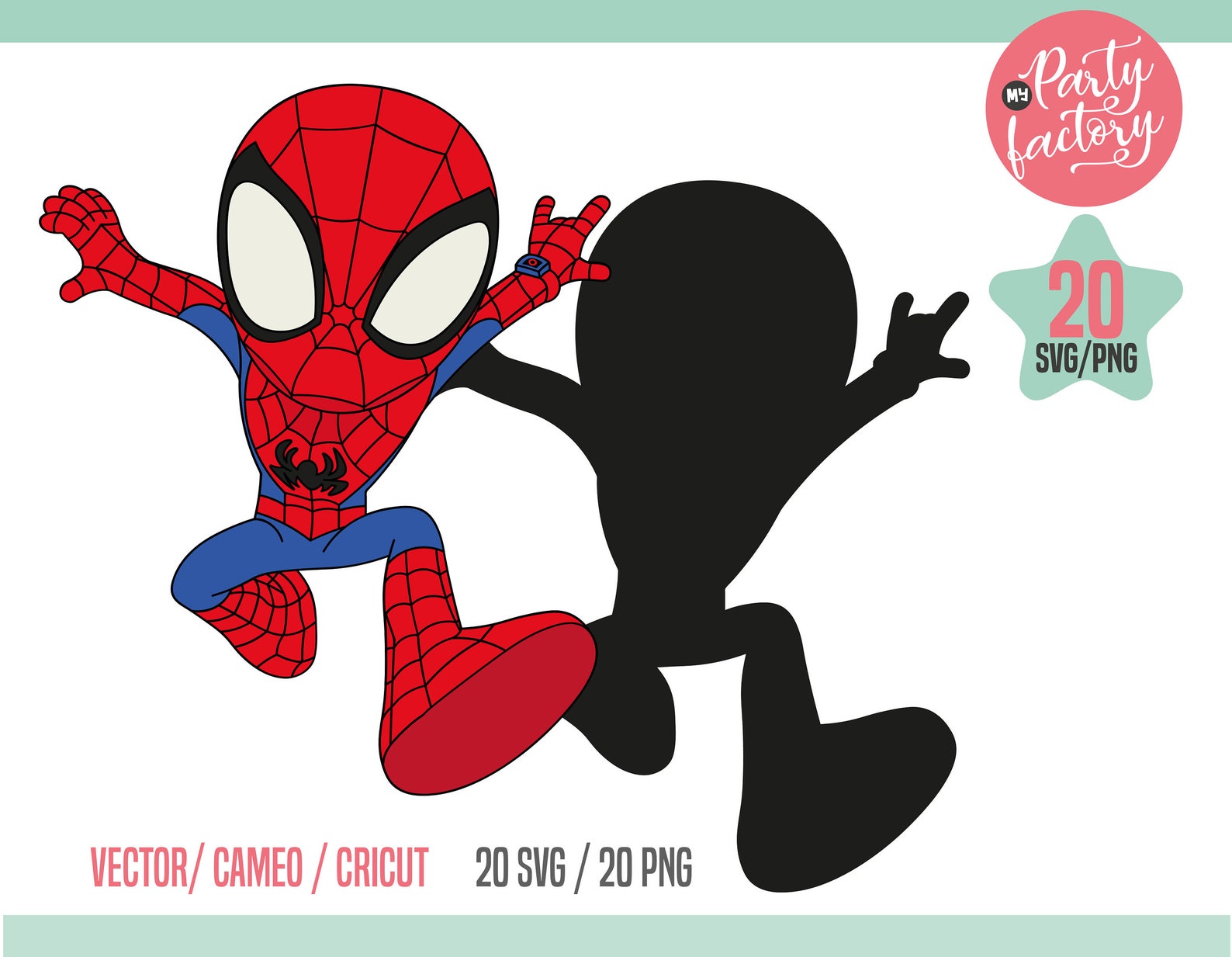 20 Clipart Spidey and Friends Spidey Digital Download SVG - Etsy Australia