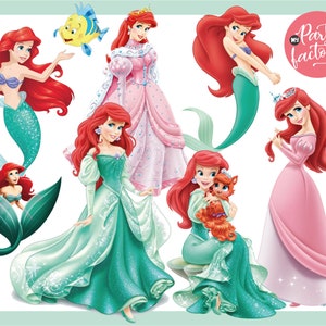 Princess 501 PNG Bundle, Princess Clipart Instant Download, Birthday, Moana, Frozen, Snow White, sleeping Beauty, Aurora, Jazmin image 5