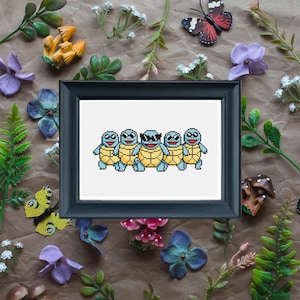 Pokemon Squirtle Squad / Schema punto croce (download PDF)