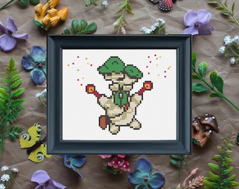 Korok Hestu Zelda Modern Subversive Cross Stitch Template Pattern (PDF Download)