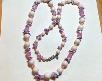 Circa 1963-1990/'s Les Bernard Gold Tone Dimpled Ball Beaded Necklace
