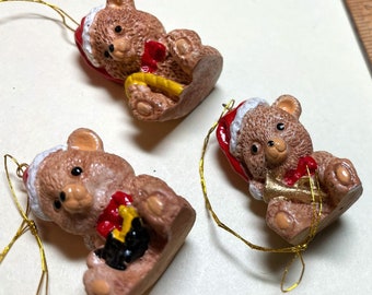 Vintage Mouse Christmas Ornament, Holiday Friend, Hand