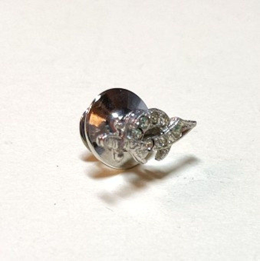Vintage Small Masonic Shriners Rhinestone Tie Tack Clutch