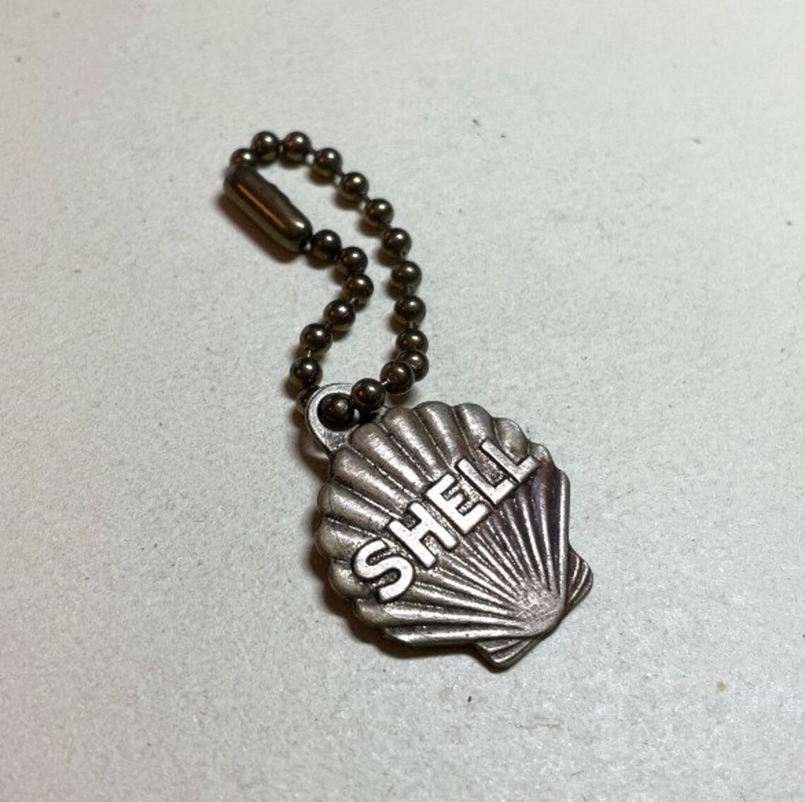 Vintage Shell gas station advertising keychain key finder Etsy