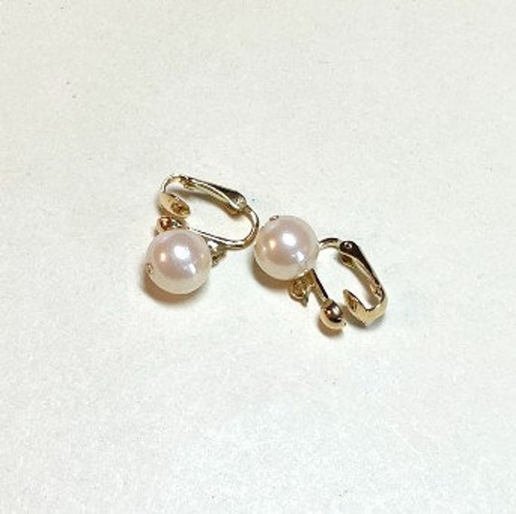 Vintage Avon clip earrings Avon Pearly Drop Clip … - image 4