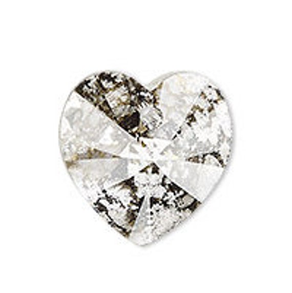 Swarovski Pendant Heart 14mm Quantity 1 Gold Patina 6228 