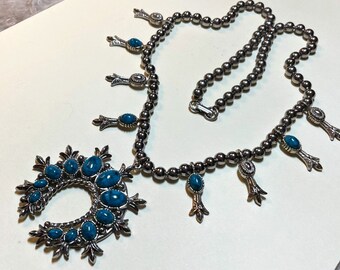 Faux Squash Blossom Necklace - Etsy